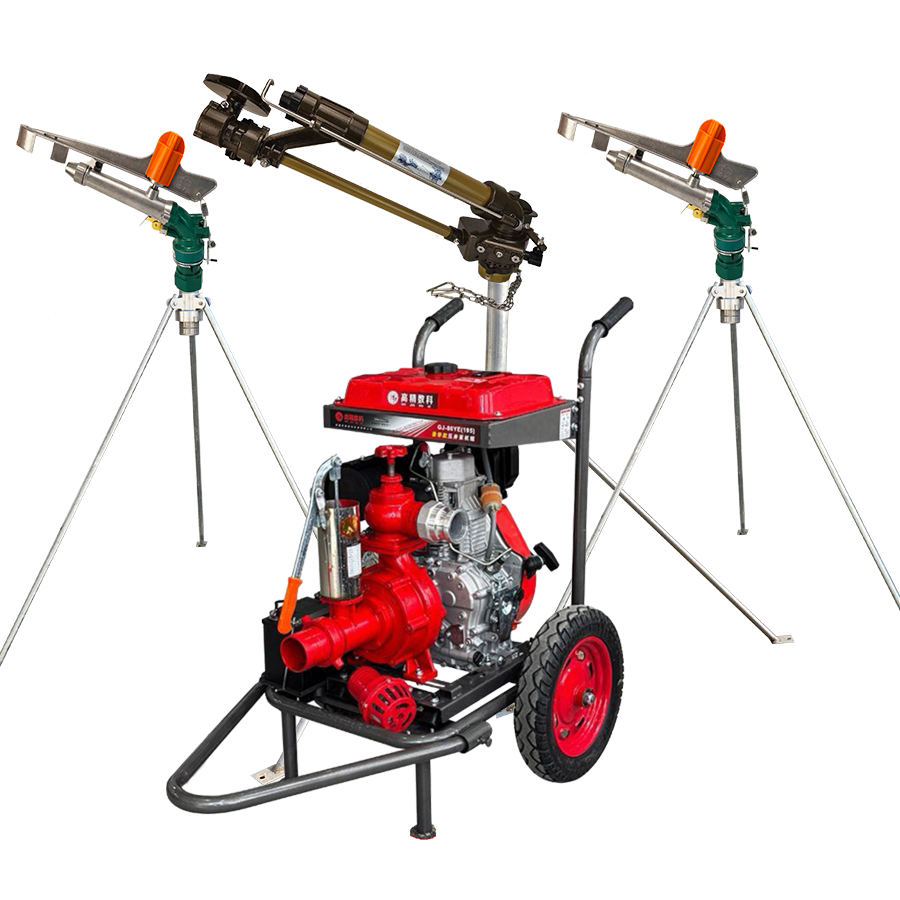 辽阳一体式灌溉机组 全套喷枪水带配齐 抗旱浇地神器